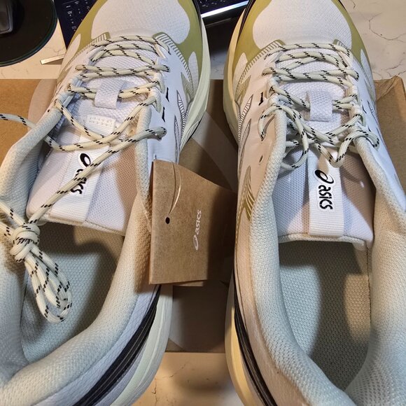 Asics Gel-Terrain White Lake Grey Running New Men Shoes 1203A342-100 Size 13 - Picture 7 of 12